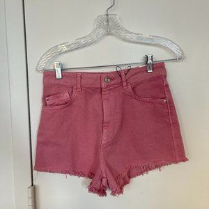 Pink Denim Zara Shorts